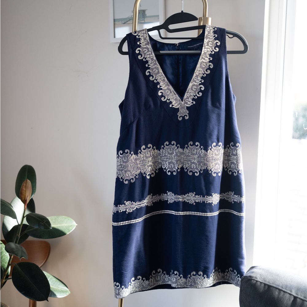 French Connection - The Midnight Moscow Embroidered Dress